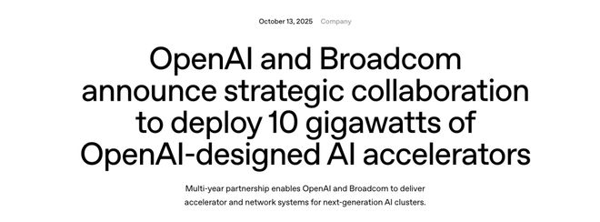 界「M1时刻」九个月杀到!联手博通三年10GWEVO真人平台OpenAI官宣自研首颗芯片AI(图2) 界「M1时刻」九个月杀到!联手博通三年10GWEVO真人平台OpenAI官宣自研首颗芯片AI(图2)